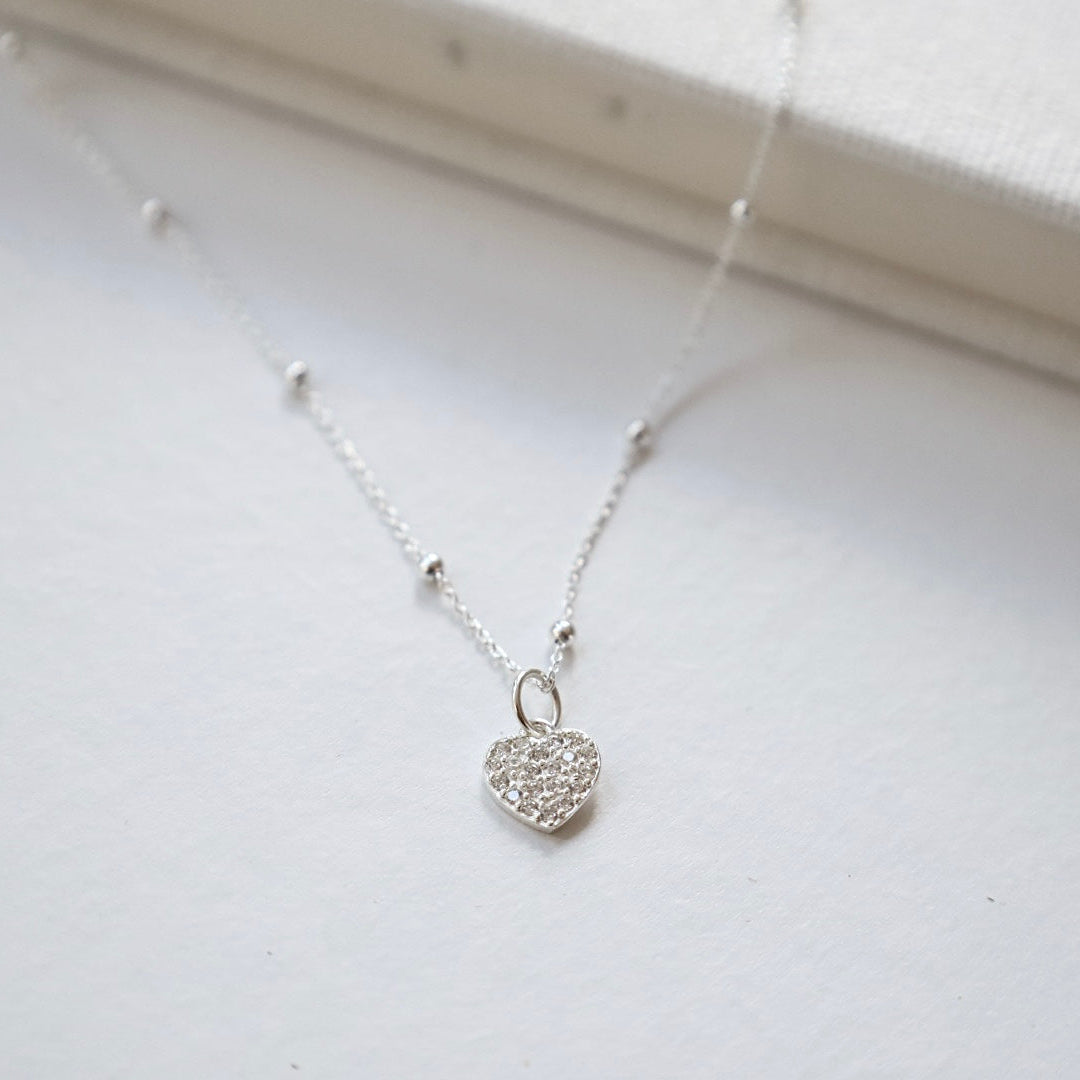 Heart Necklace- 925 Sterling Silver