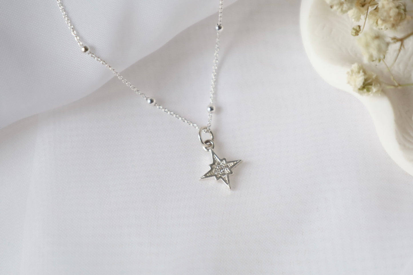 North Star Necklace. 925 Sterling Silver