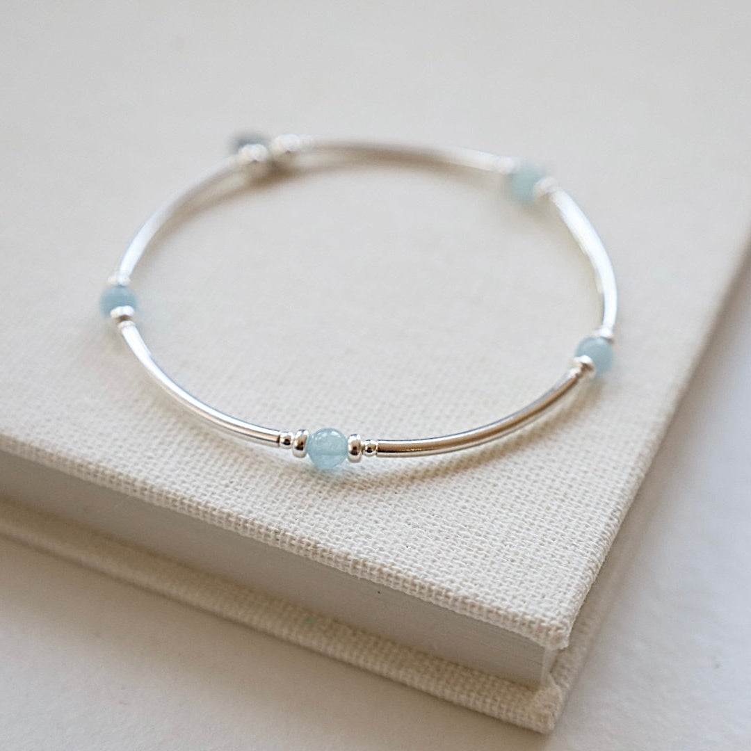 Aquamarine Stretch Bangle