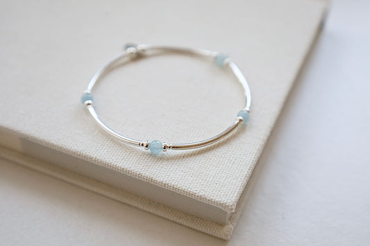 Aquamarine Stretch Bangle