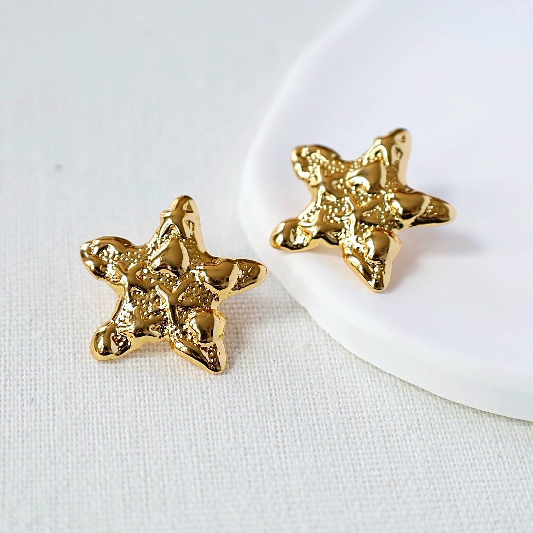 Coastal Star Earrings - Gold