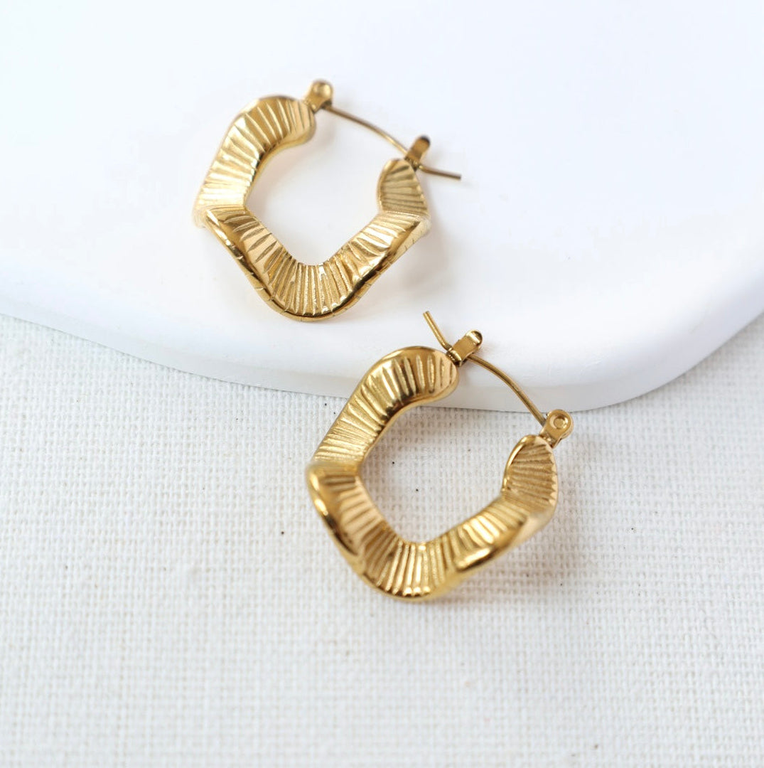 Gold Solara Hoops