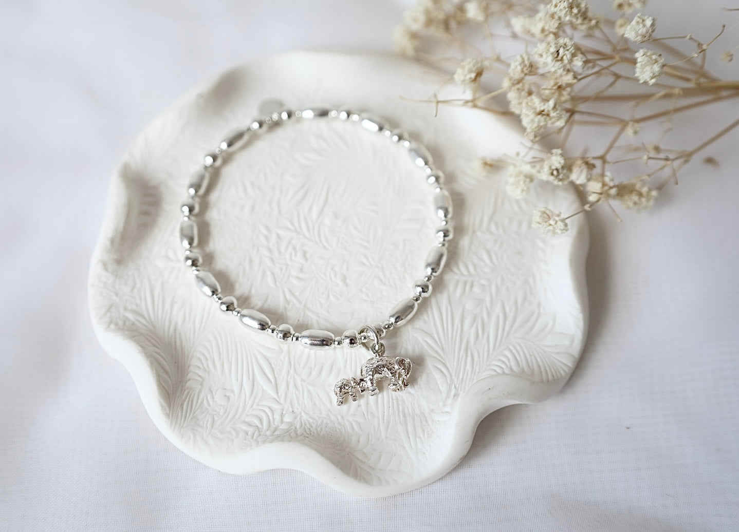Family Elephant Charm Bracelet