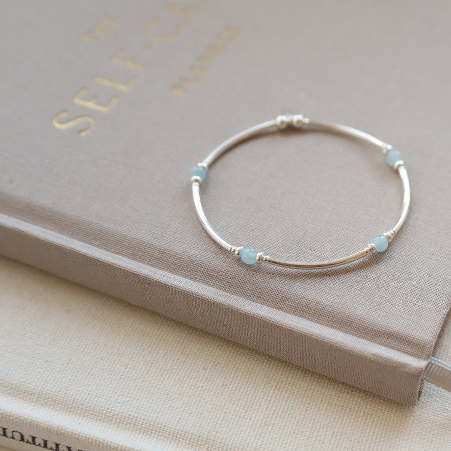 Aquamarine Stretch Bangle