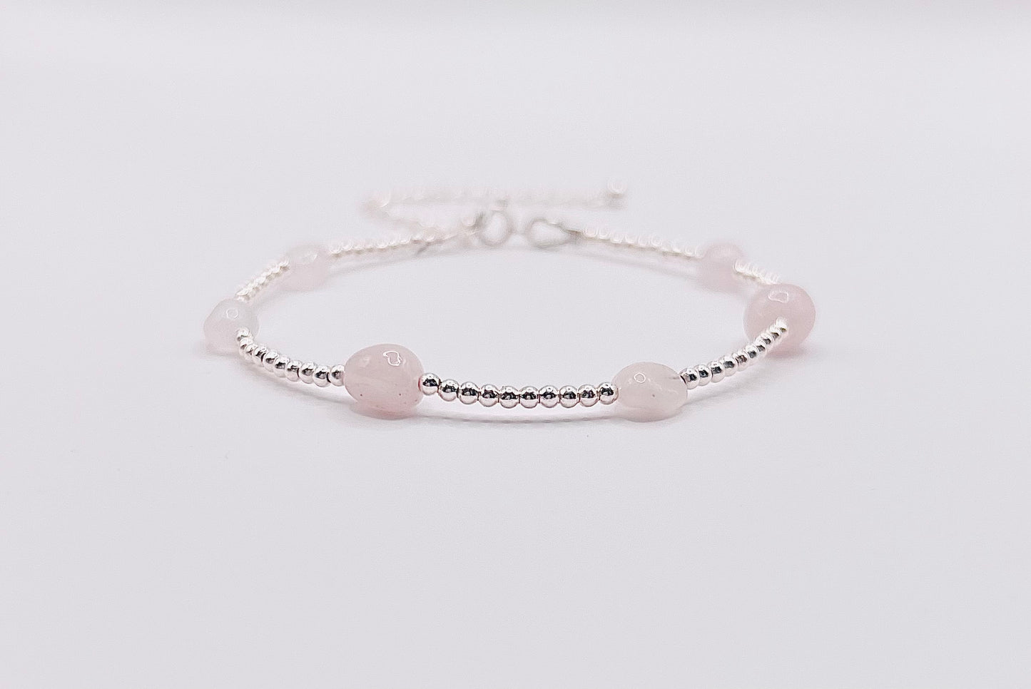 Rose Quartz Pebble Bracelet