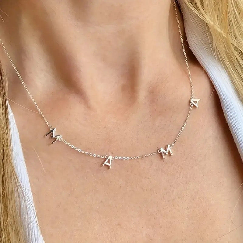 ‘Mama’ Necklace. 925 Sterling Silver