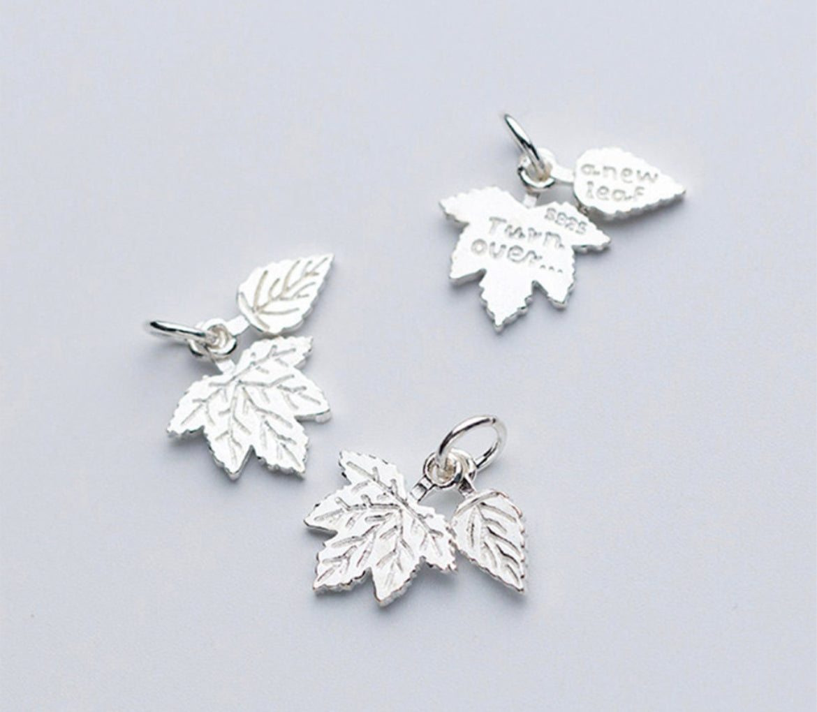 ‘Turn over a new leaf’ Charm Bracelet | 925 Sterling Silver