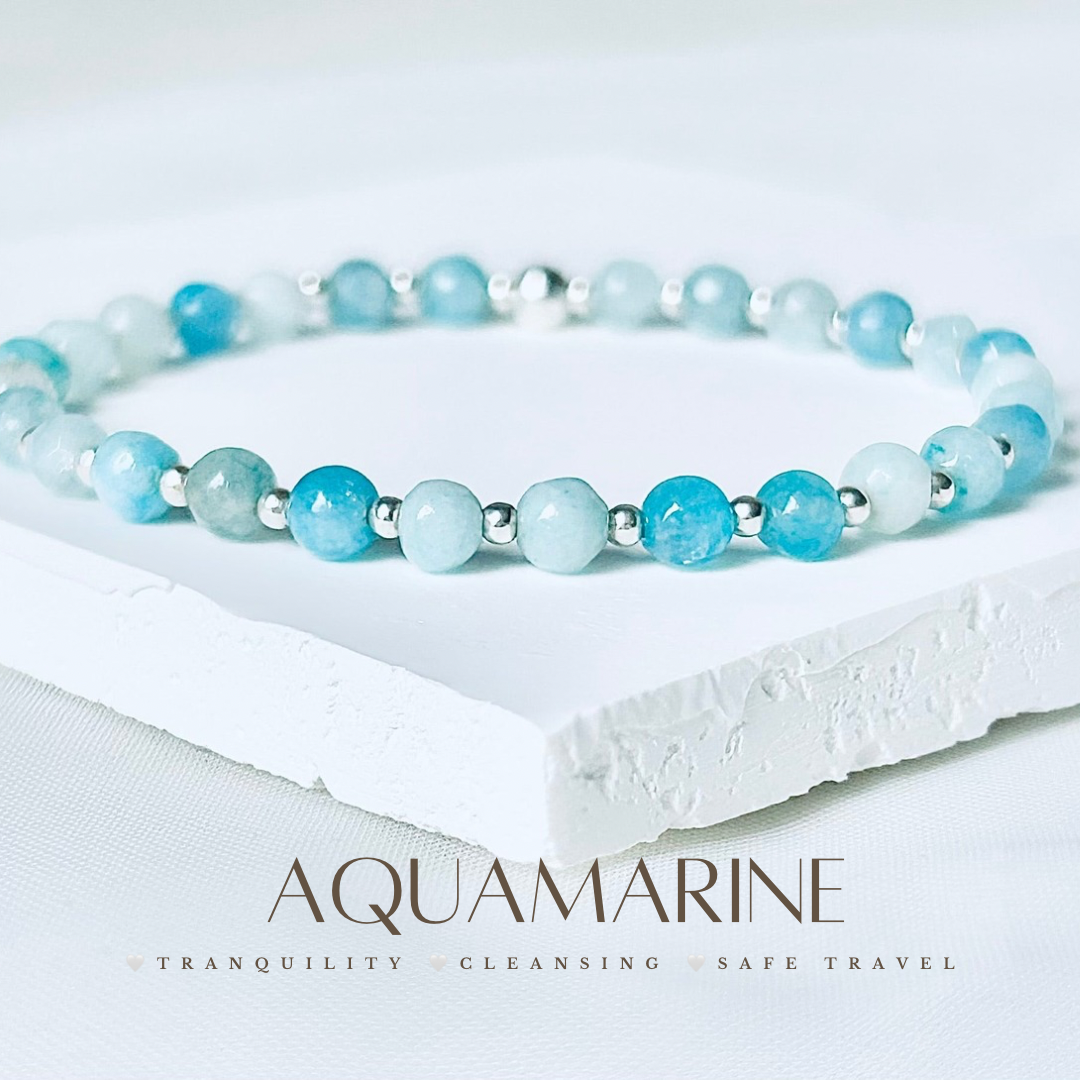 Aquamarine Bracelet | March Birthstone