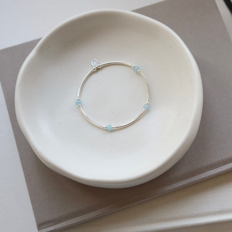 Aquamarine Stretch Bangle