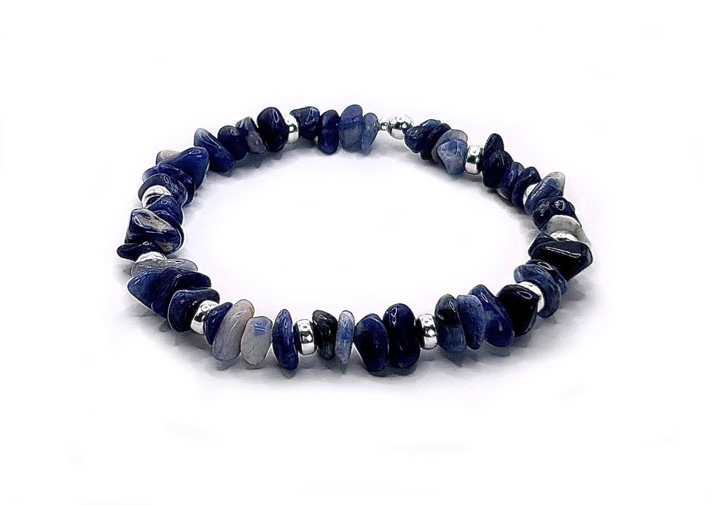 925 Sterling Silver retailer Sodalite Bracelet