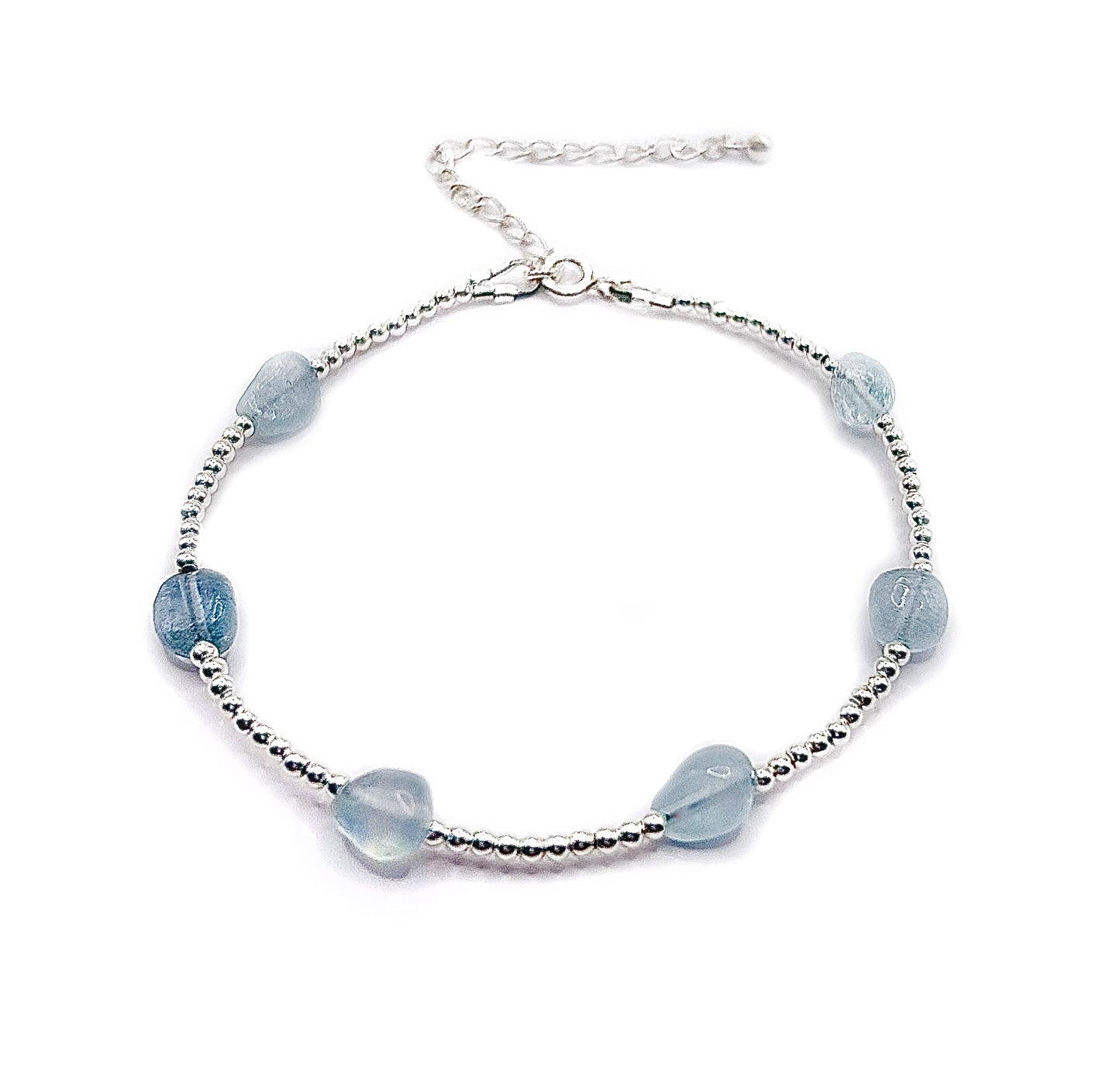 Aquamarine Pebble Bracelet