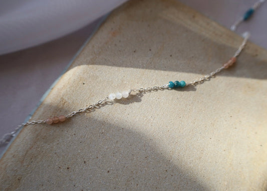 Celeste Gemstone Anklet