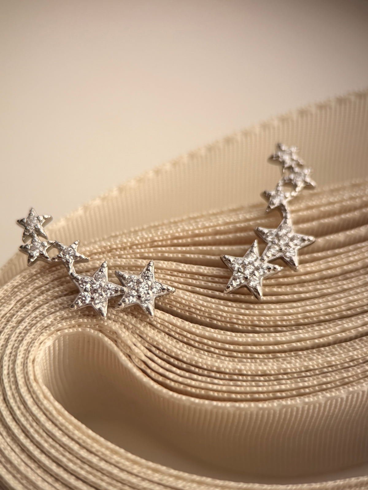 Star Climber Earrings- 925 Sterling Silver | Celestial Ear Crawlers
