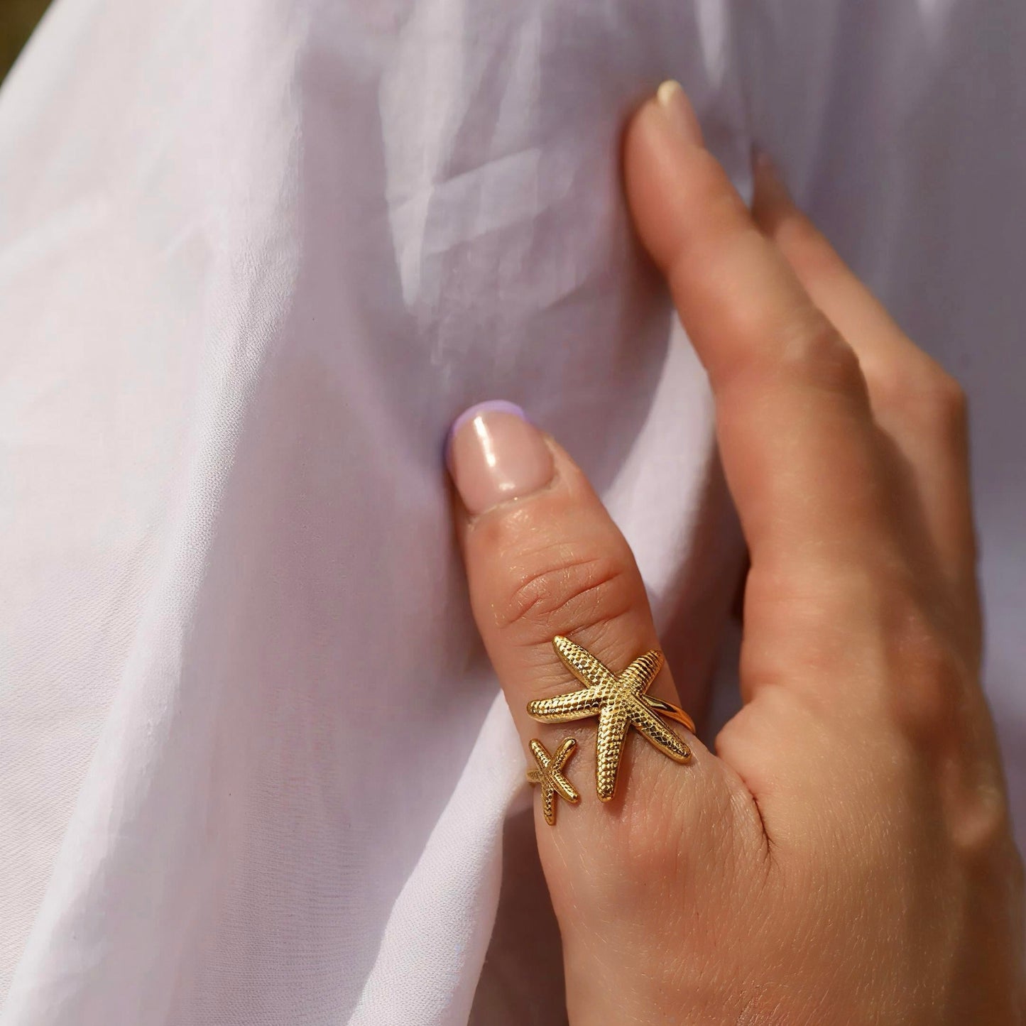 Starfish Adjustable Ring