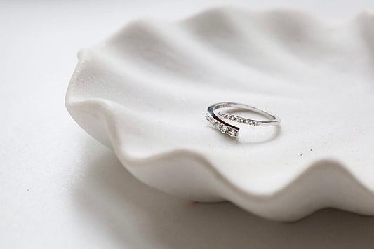 The Celeste Open Pavé Ring
- Silver
