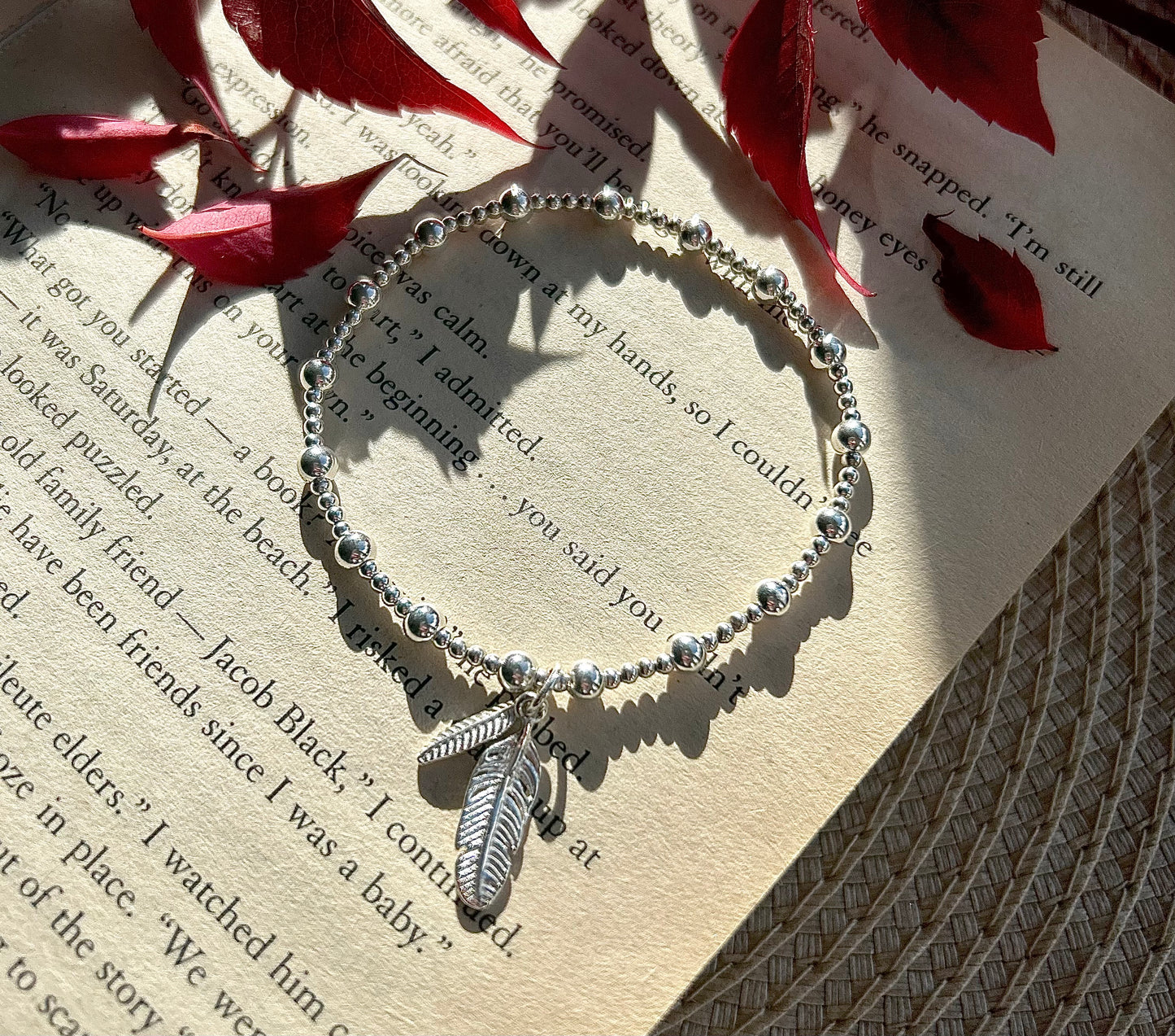 Feather Charm Bracelet | 925 Sterling Silver