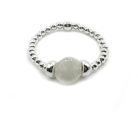 Moonstone Pebble Ring