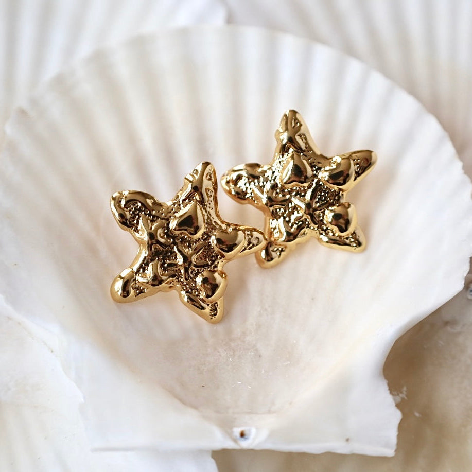 Coastal Star Earrings - Gold