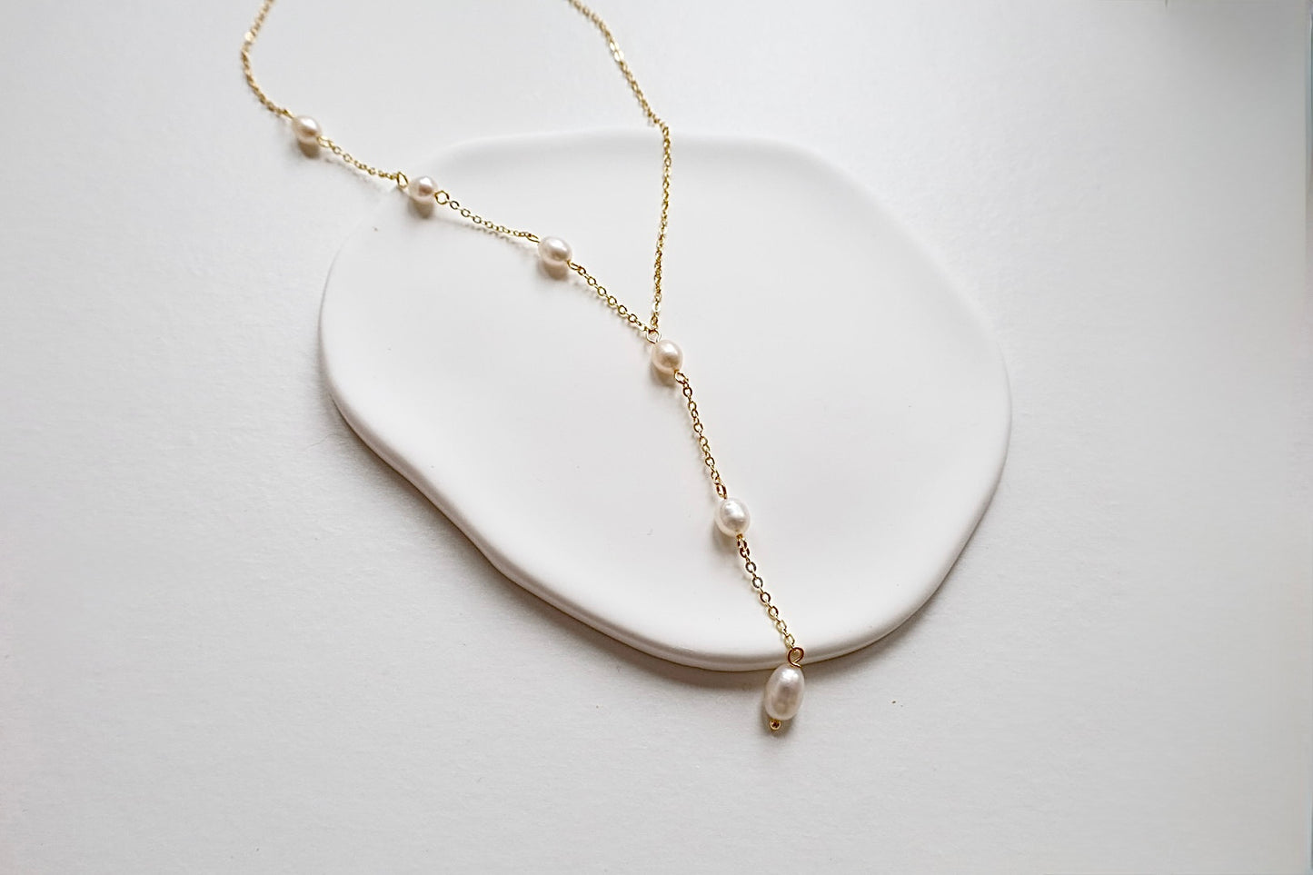 Freshwater Pearl Lariat Necklace