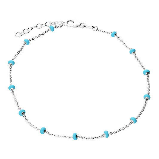 Turquoise Bead Anklet