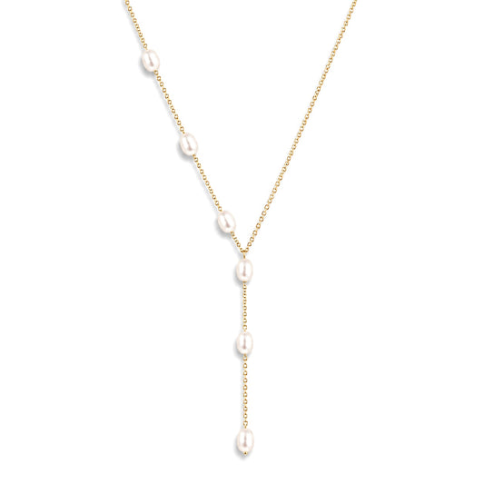 Freshwater Pearl Lariat Necklace