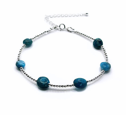 Apatite Pebble Bracelet