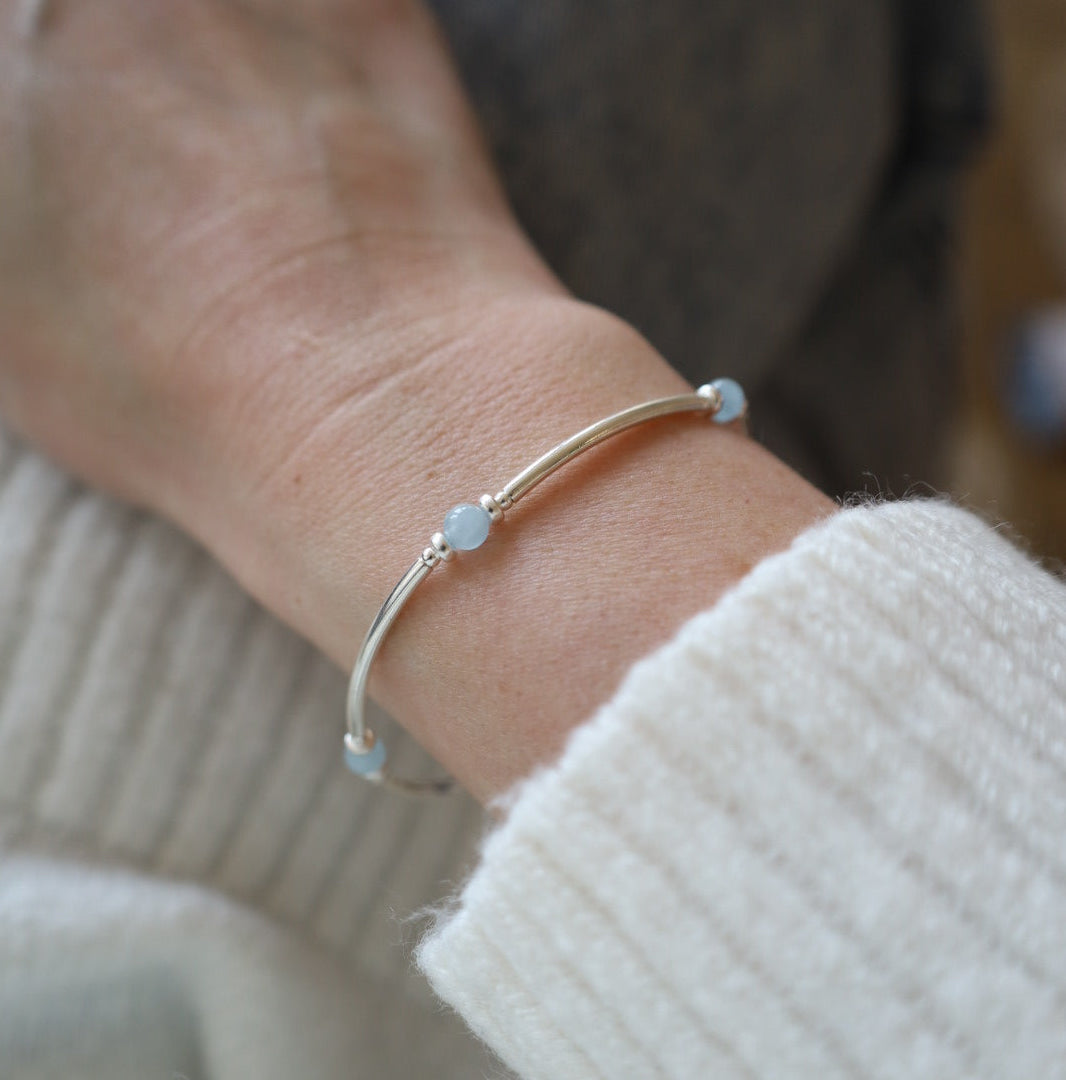 Aquamarine Stretch Bangle
