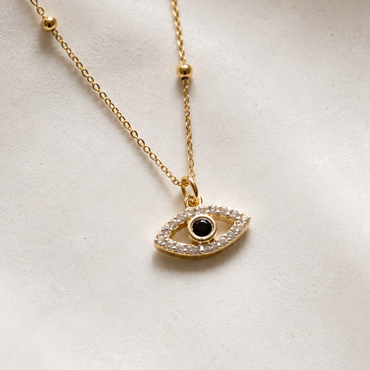 Gold Evil Eye Necklace