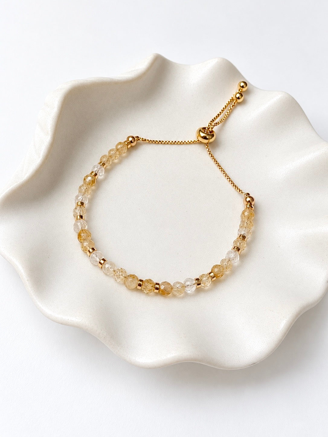 Citrine Adjustable Bracelet | November Birthstone