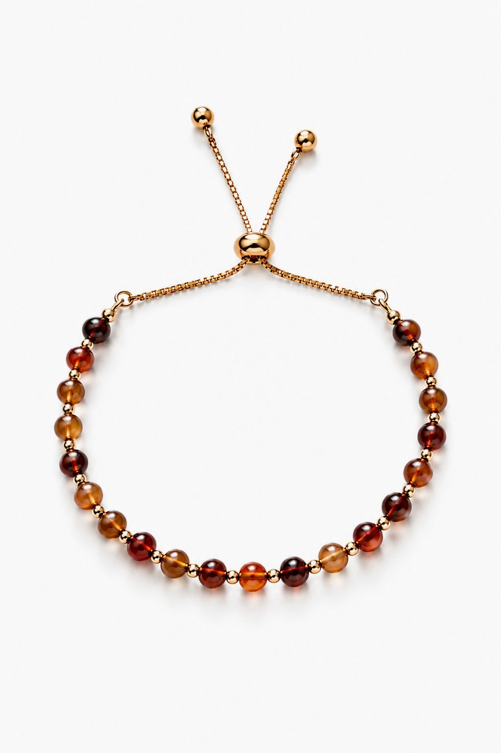 Brown Agate Adjustable Bracelet