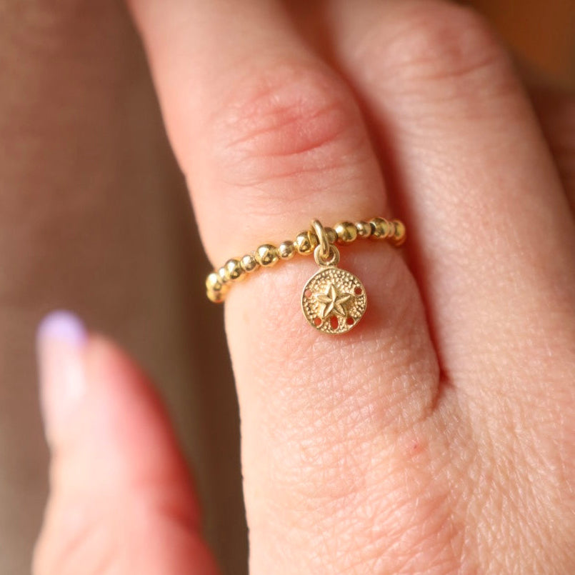 Sand Dollar Charm Ring