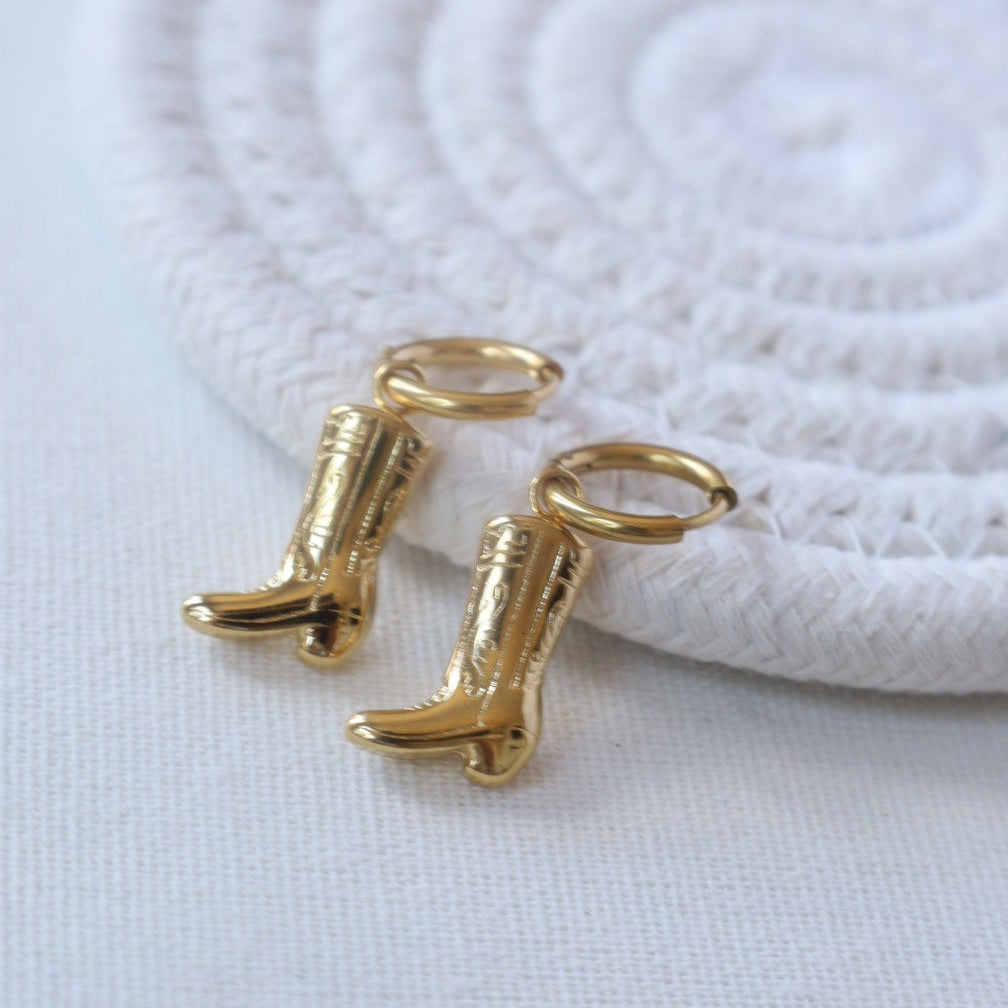 Gold Cowboy Hoops