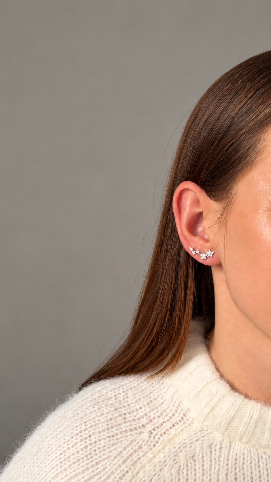 Star Climber Earrings- 925 Sterling Silver | Celestial Ear Crawlers