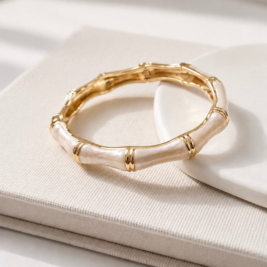 Pearl Bamboo Bangle