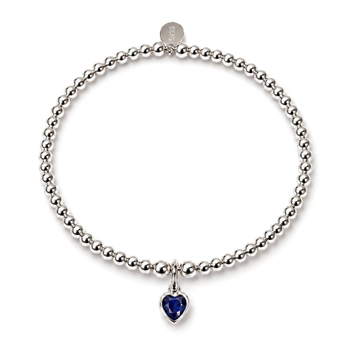 Heart Birthstone Charm Bracelet