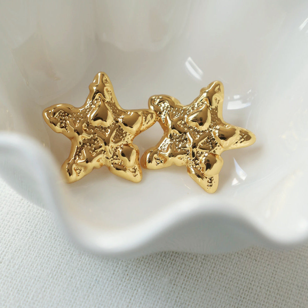 Coastal Star Earrings - Gold