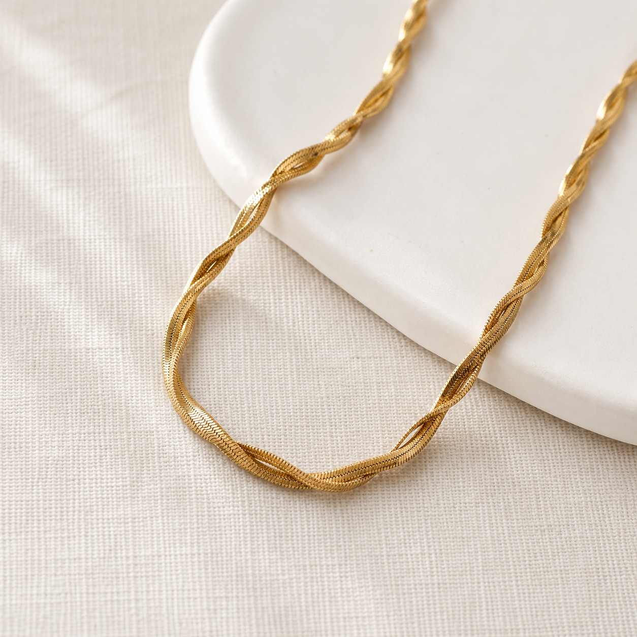 Herringbone Twist Necklace