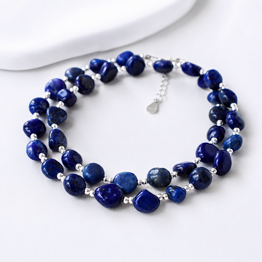 Lapis Lazuli Pebble Necklace