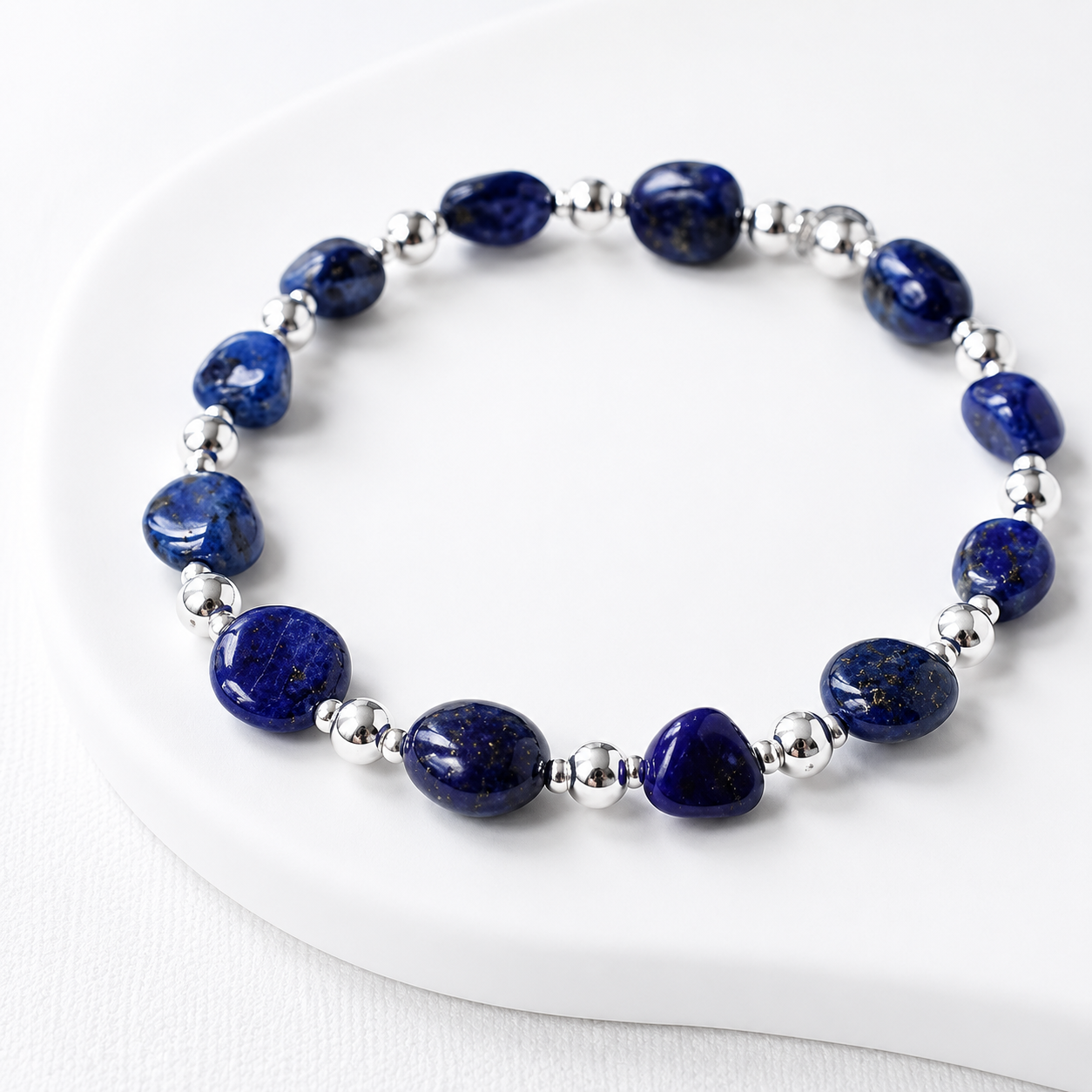 Lapis Lazuli Pebble Bracelet