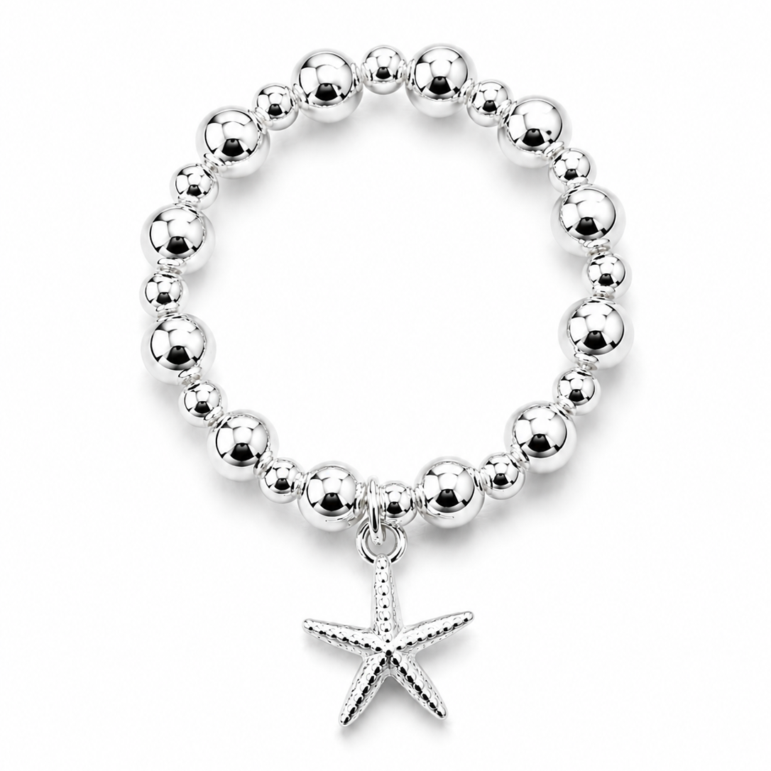 Tiny Starfish Charm Ring