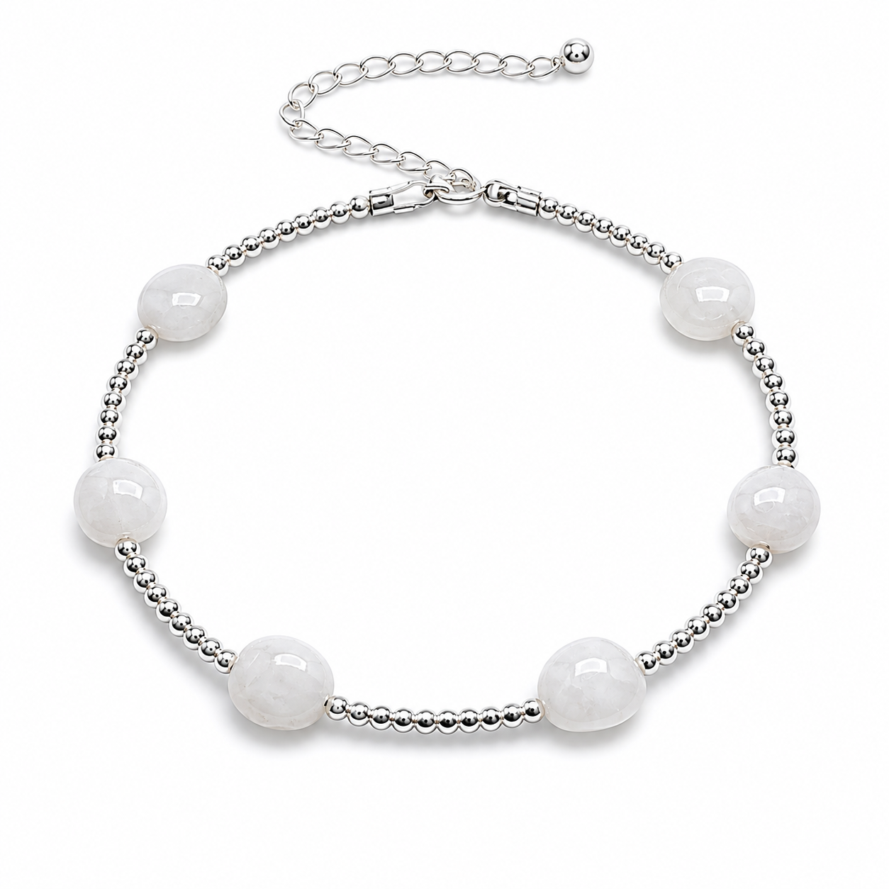 Moonstone Pebble Bracelet
