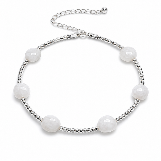 Moonstone Pebble Bracelet