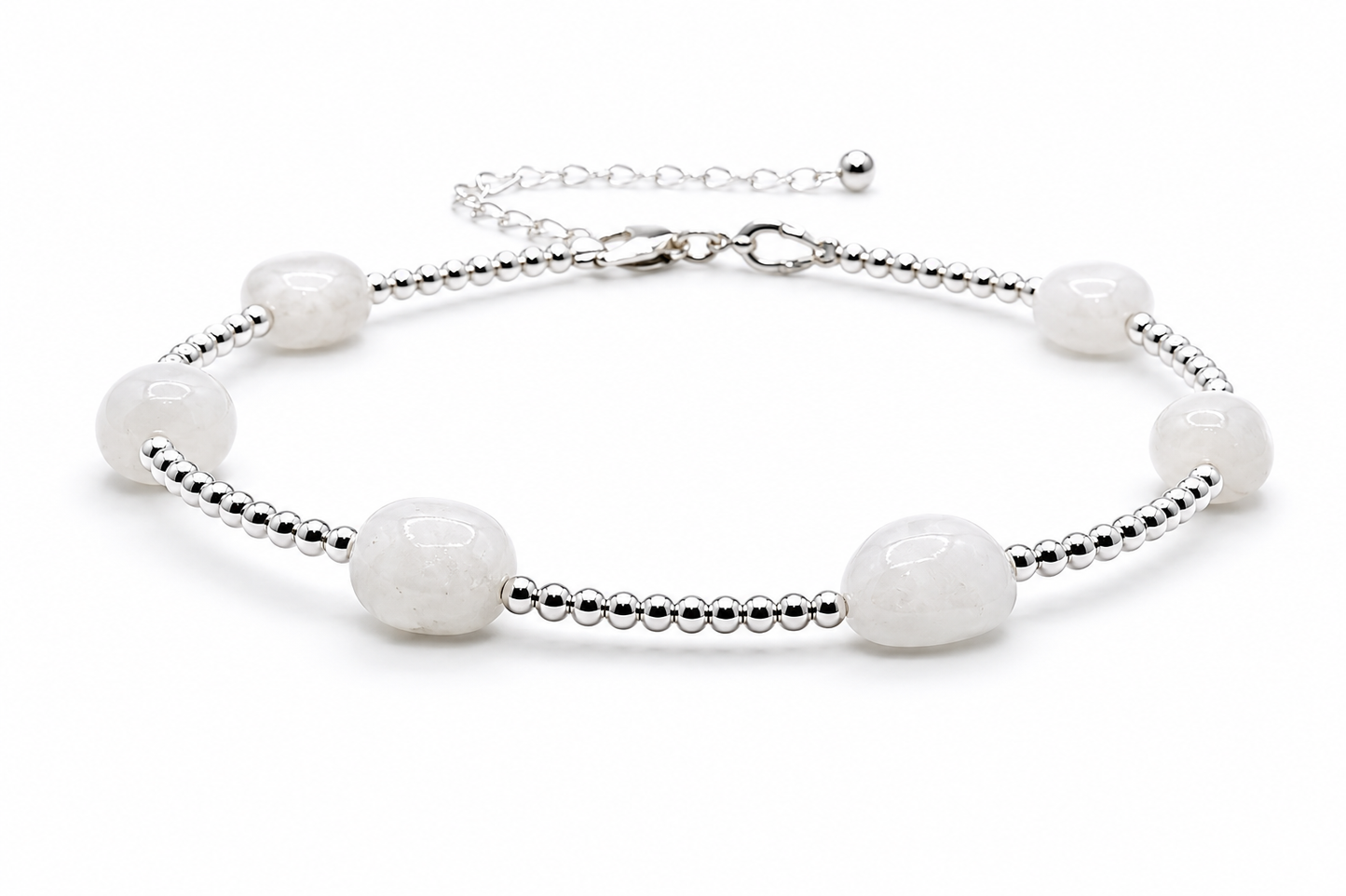Moonstone Pebble Bracelet