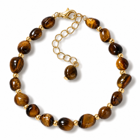 Tigers Eye Beaded Bracelet