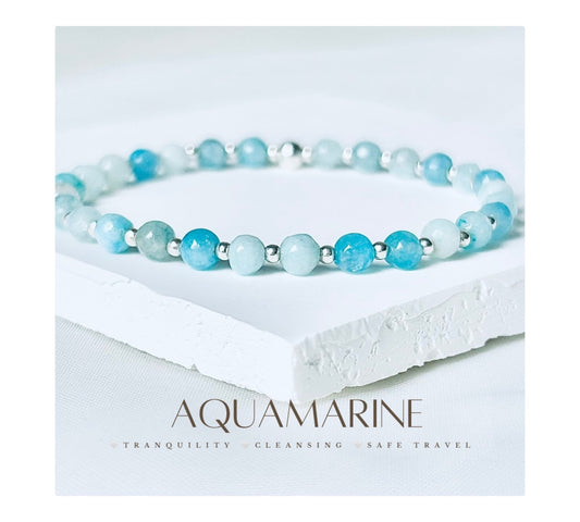 Aquamarine Bracelet | March Birthstone